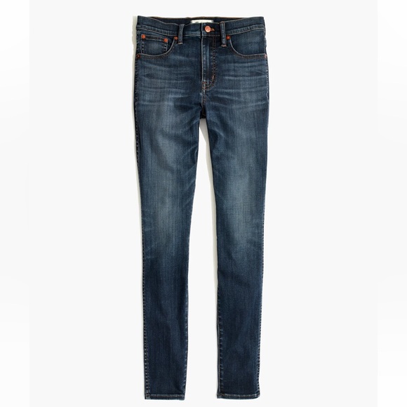 MADEWELL | Tall 10" High-Rise Skinny Jeans in Danny Wash, TENCEL™ Denim Edition - Picture 3 of 7